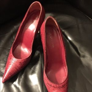 Sergio Rossi Pumps Heels Red/Black Sz 37